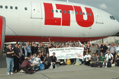 LTU flight to the pole